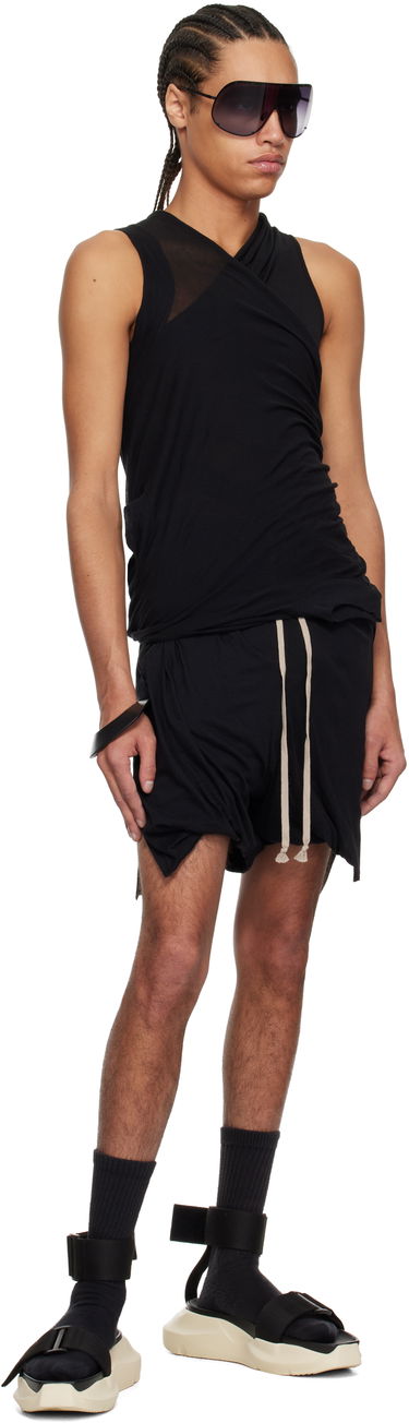 Majica brez rokavov Rick Owens Rick Owens Hollywood Banana Tank Top Črna | RR01E5100 UC, 3