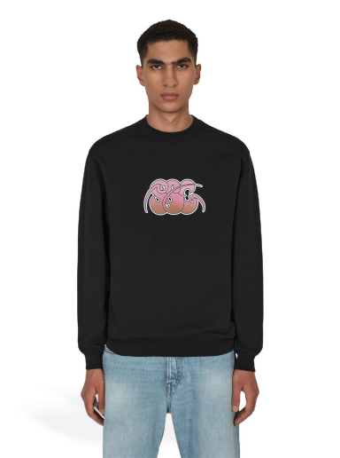 Pulover Stockholm (Surfboard) Club Printed Crewneck Sweatshirt Črna | MPU1B90 001
