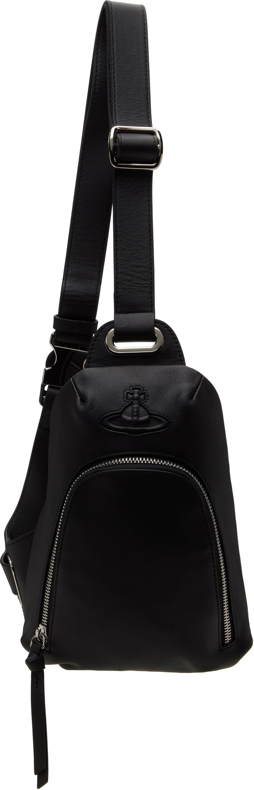 Torba za čez ramo Vivienne Westwood Vivienne Westwood Smooth Leather Injected Orb Bag Črna | 58010007U-L001S-