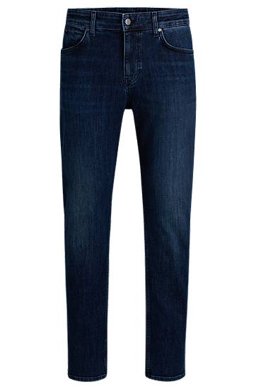 Kavbojke BOSS Maine Regular-Fit Coolmax® Jeans Modra | 50533034