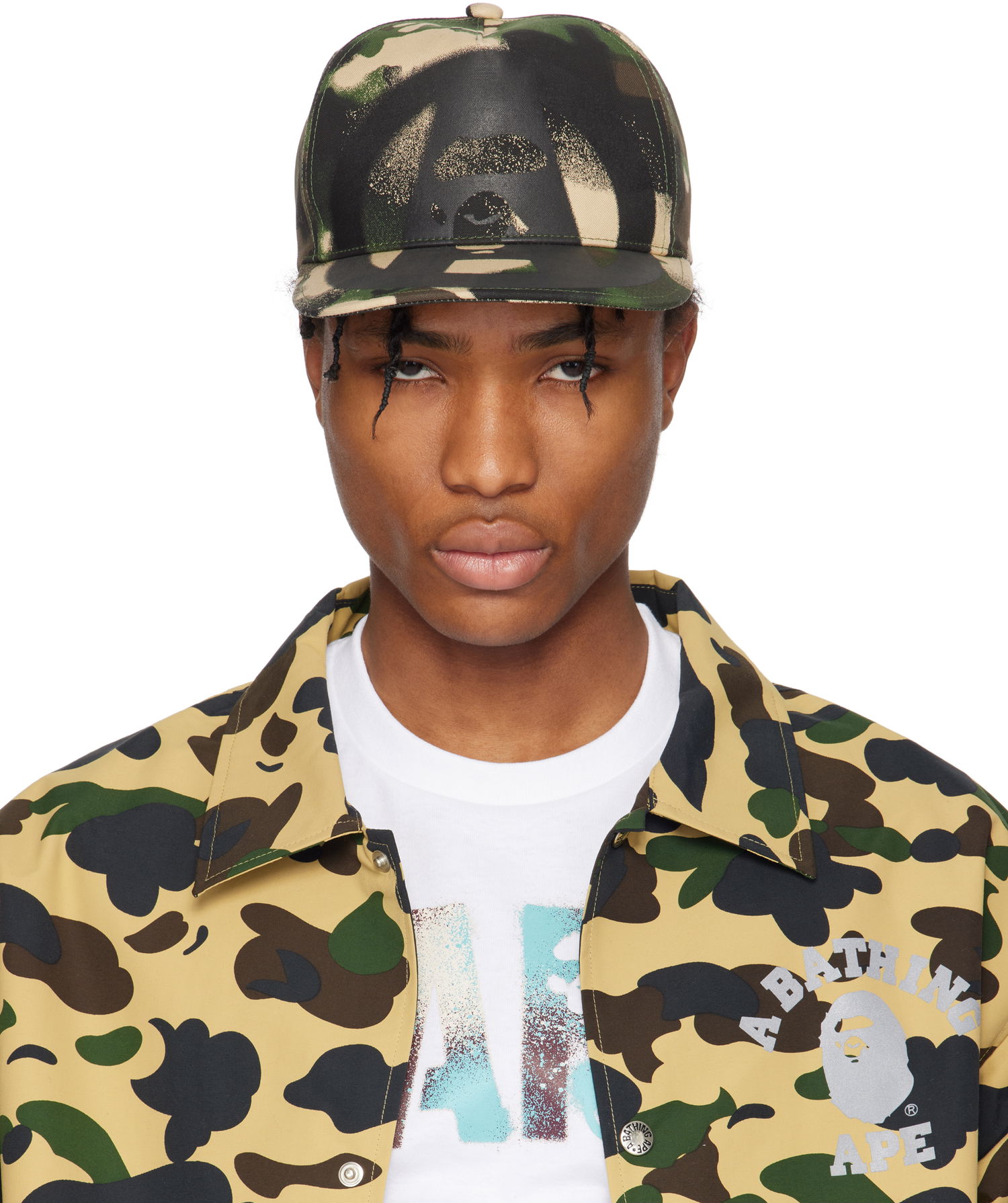 Kapa BAPE BAPE Map Camo Cap Zelena | 001CPL301010M, 0