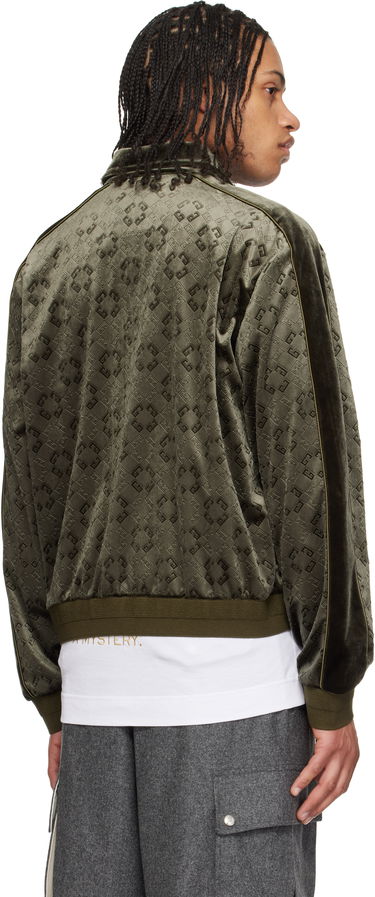 Bomber jakna Givenchy Givenchy Monogram 72 Velvet Track Jacket Zelena | BM01A4316Z300, 2