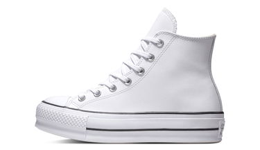 Superge in čevlji Converse Chuck Taylor All Star Platform Leather High-Top Bela | 561676C, 4