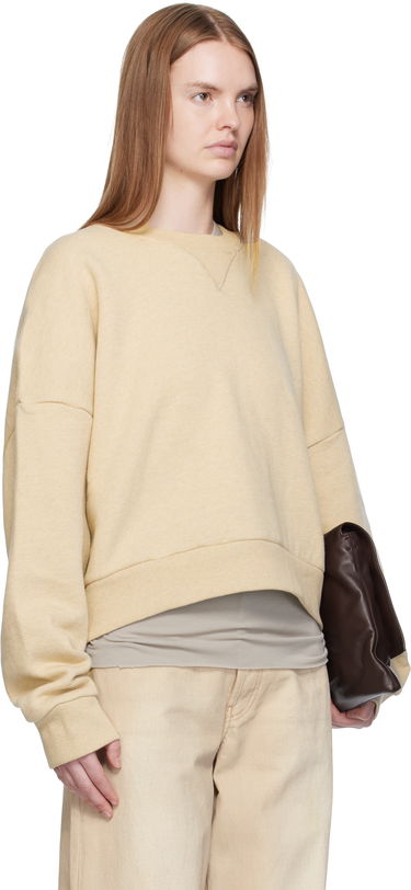 Pulover Entire Studios Box Crew Sweatshirt Rumena | ES2126TP, 1