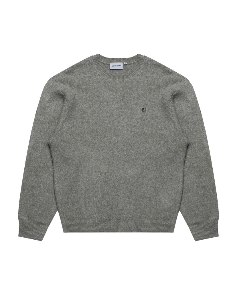 Pleteni pulover Carhartt WIP Carhartt WIP Curtis Knit Sweater Siva | I035394.3AZXX