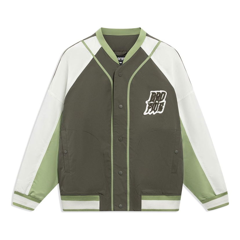Bomber jakna Li-Ning BadFive Graphic Baseball Jacket Zelena | AJMT017-5