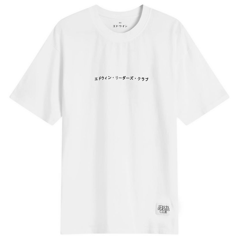 Majica EDWIN Uniform T-Shirt, Size Large Bela | I035029-0267