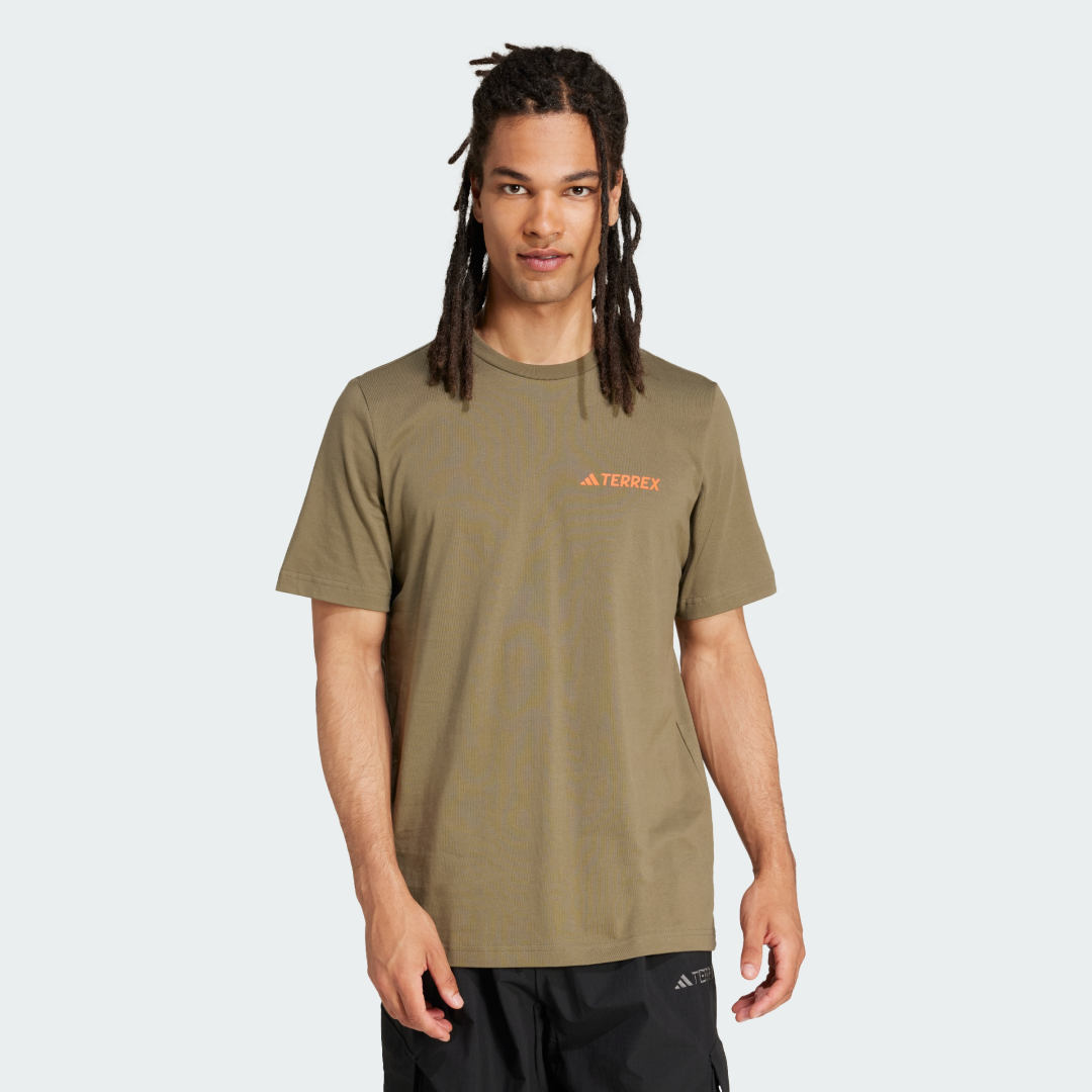 Majica adidas Performance Terrex Graphic Tee Zelena | JI9408, 0