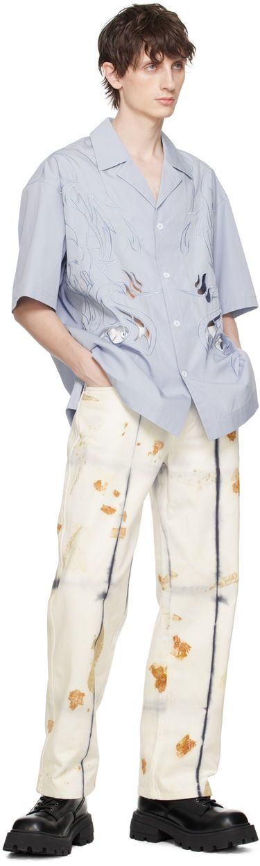 Srajce Feng Chen Wang Feng Chen Wang Cutouts Shirt Modra | FMS17SR04, 3