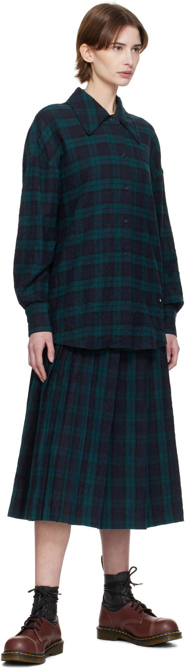Krila YMC YMC Rosetta Midi Pleated Skirt Zelena | Q3XMA, 3