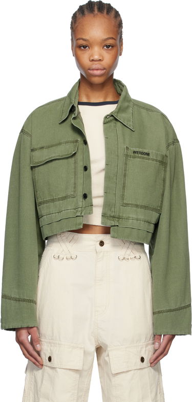 Jakna We11done We11done Cropped Work Jacket Zelena | WD-JK0-25-055-W-KK, 0