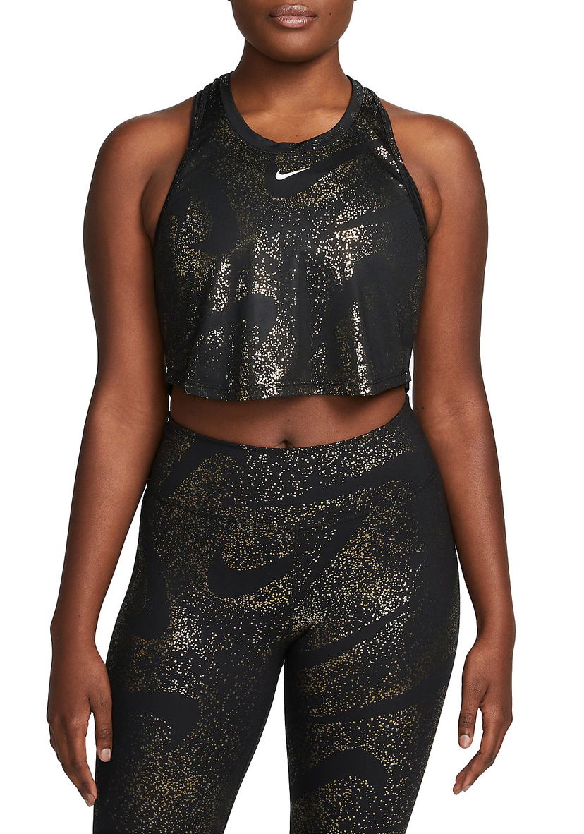 Majica brez rokavov Nike Dri-FIT One Crop Tank Top Črna | dq6304-010