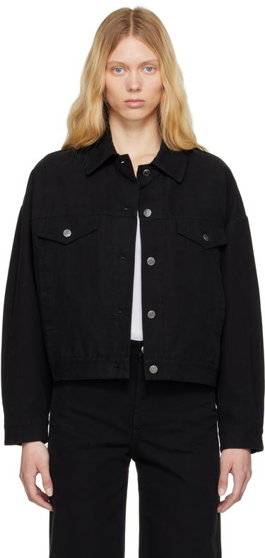 Jakna A.P.C. A.P.C. Cally Cropped Denim Jacket Črna | COGBJ-F02905, 0