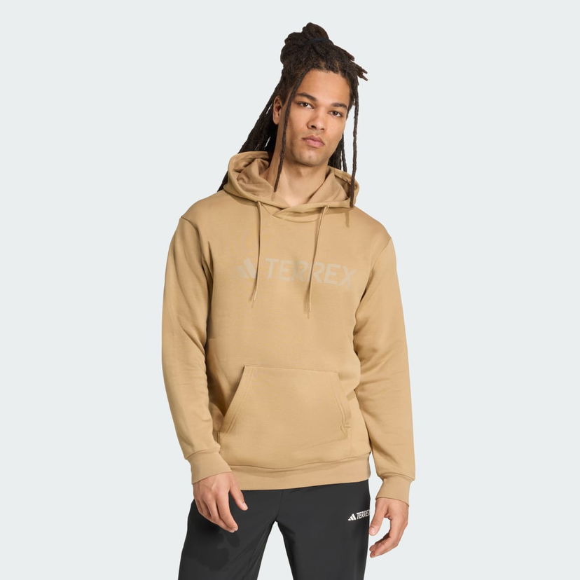 Pulover adidas Performance Terrex Multi Large Logo Hoodie Bež | JM2821