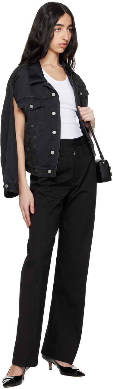 Hlače Maison Margiela MM6 Maison Margiela Light Cotton Gabardine Trousers Črna | S62KB0237 M35451, 3