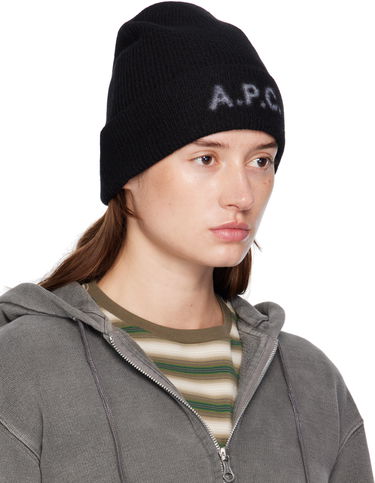 Beanie A.P.C. Black Harry Beanie Črna | WVBDK-M25085, 1