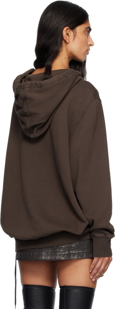 Pulover Rick Owens Concordians Oversized Hoodie Rjava | DS02E7241 FSLP2P, 2