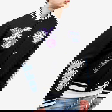 Bomber jakna Off-White Off-White Eagle Wool Varsity Jacket, Size Small Črna | OMEH053S25FAB0011049, 5