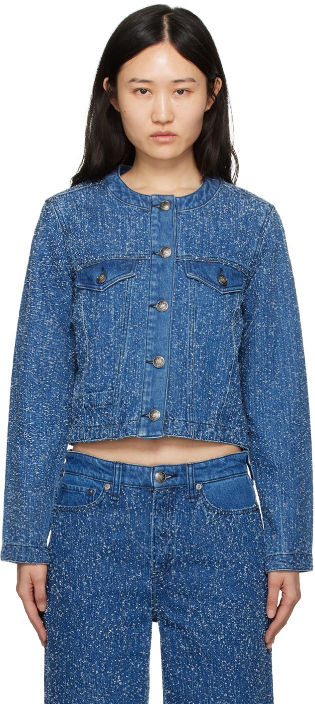 Jakna rag & bone Cora Denim Jacket Modra | WDD24S1438FTMT, 0