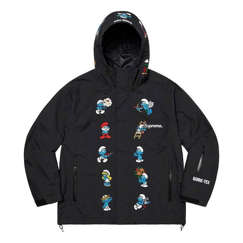 Parka Supreme Smurfs Shell Jacket Črna | SUP-FW20-015