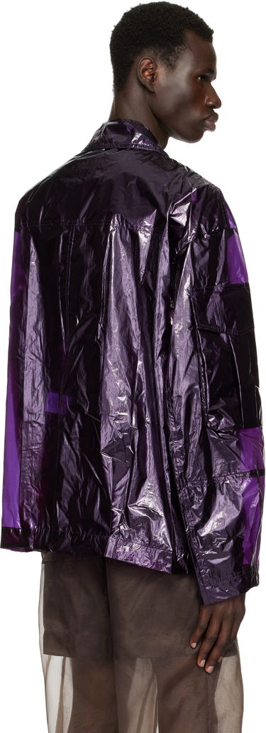 Vetrovka Dries Van Noten Dries Van Noten Overdyed Transparent Jacket Lila | 251-020532-1258, 2