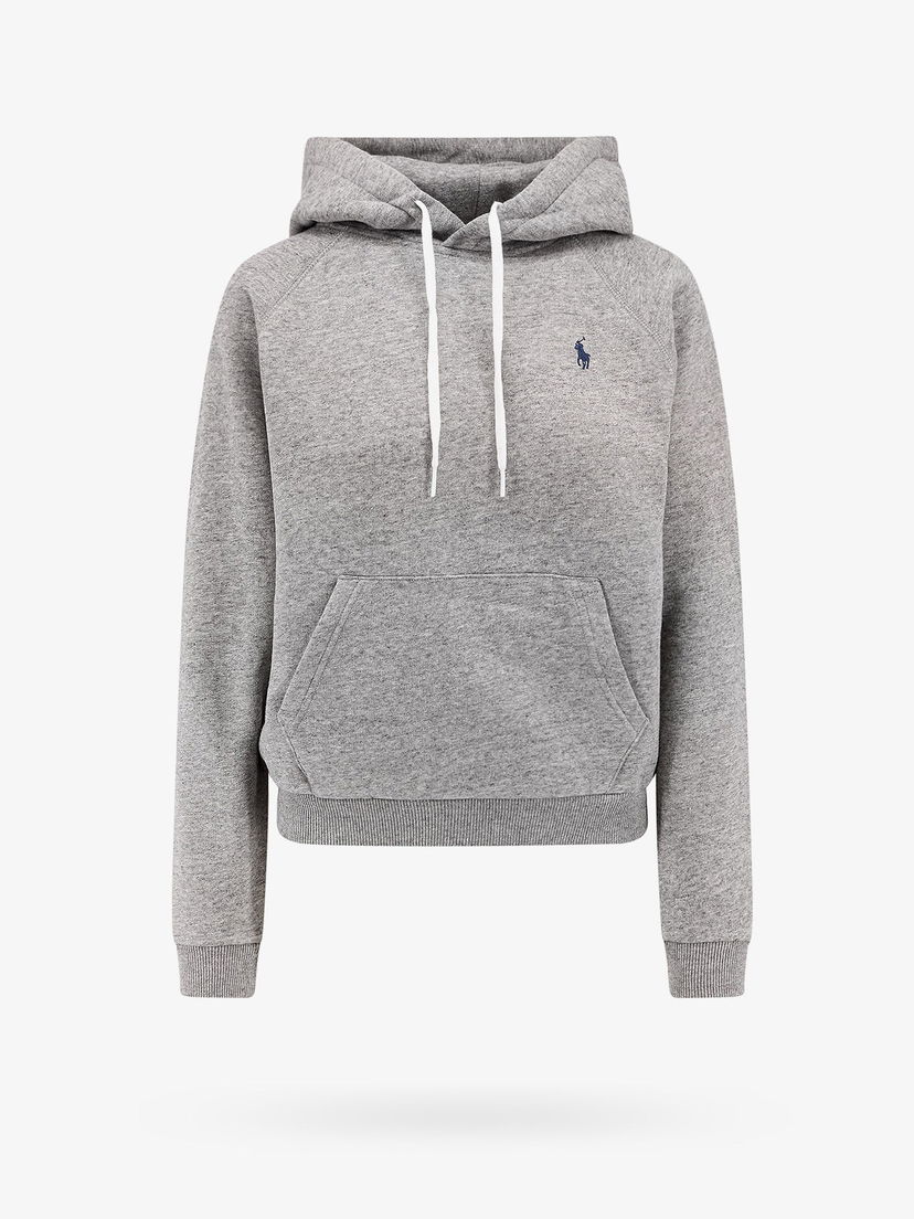 Pulover Polo by Ralph Lauren Cropped Hoodie Siva | 211943007004
