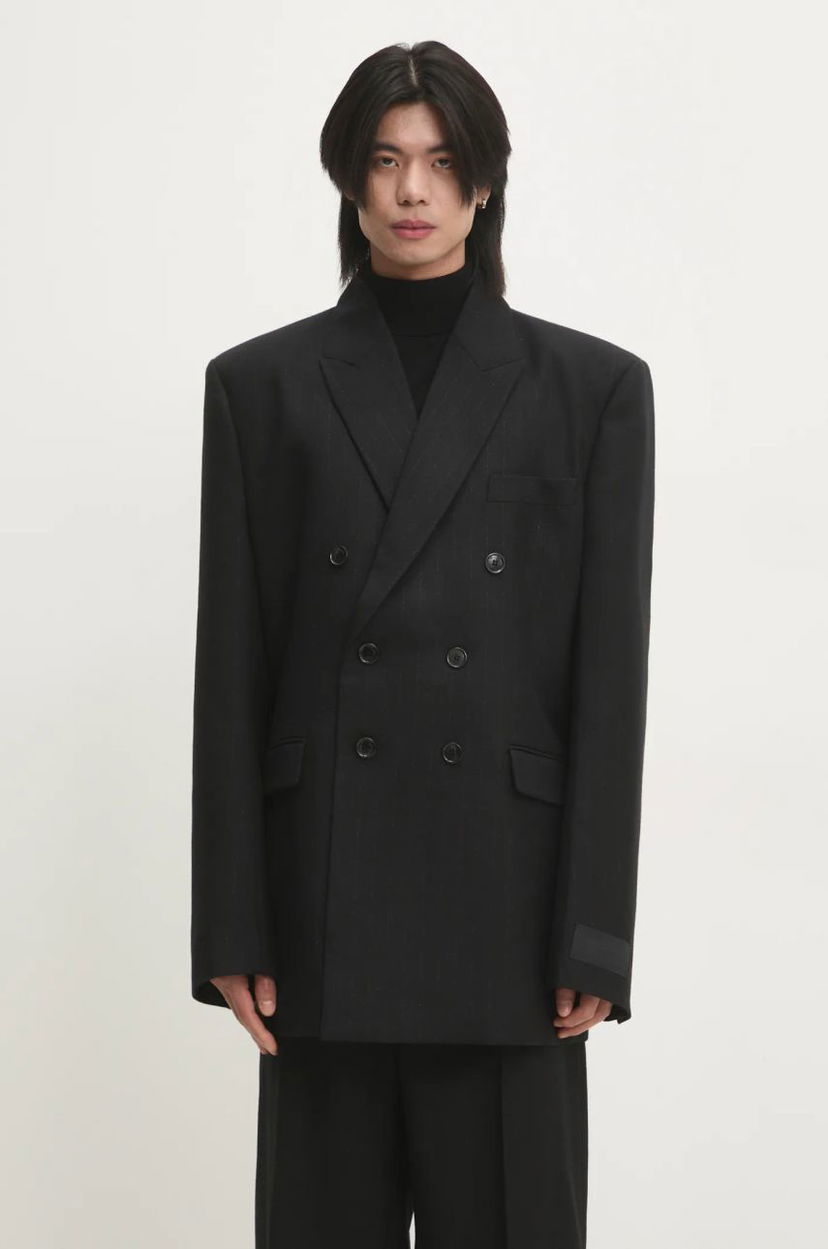 Jakna VETEMENTS VETEMENTS Double Breasted Evening Blazer Črna | UA66JA450B1