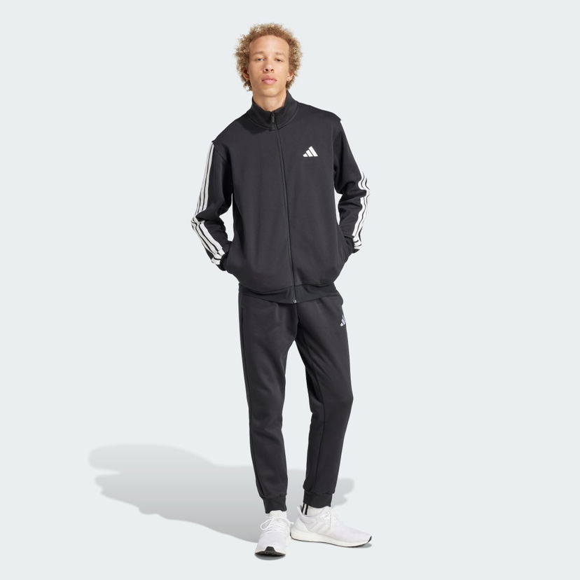 Trenirka adidas Performance Sportswear Basic 3-Stripes Fleece Track Suit Črna | JI8878