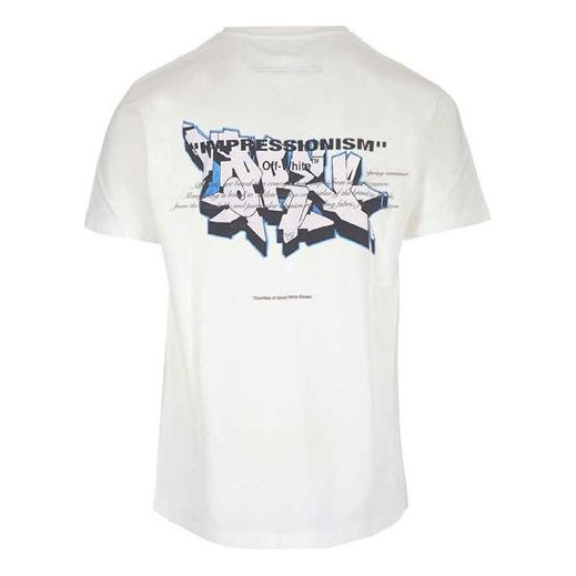 Majica Off-White Logo Normal Fit T-Shirt Bela | OMAA027R191850050288
