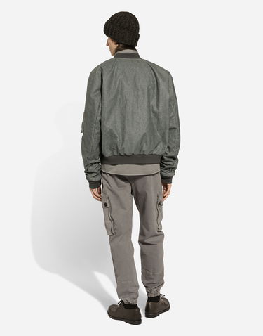 Bomber jakna Dolce & Gabbana Dolce & Gabbana Oversize Linen Bomber Jacket Zelena | G9BBMTFU4L4N9299, 2
