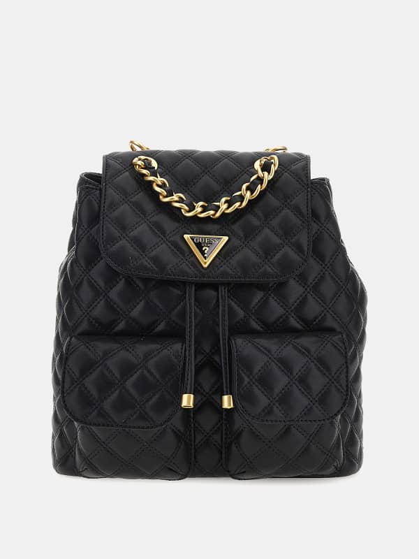 Nahrbtnik GUESS Giully Quilted Backpack Črna | HWQA8748330, 0