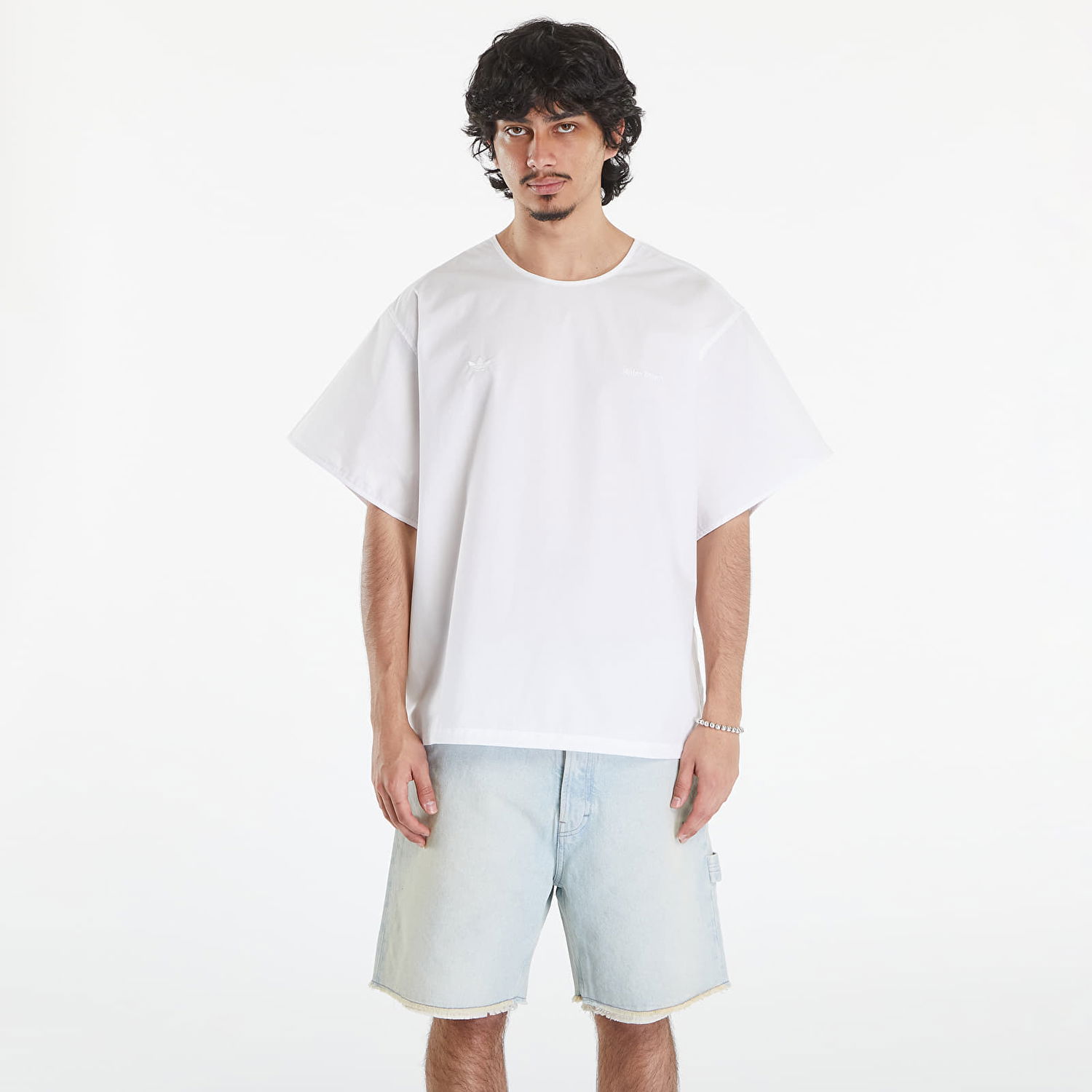Majica adidas Originals Wales Bonner x Poplin Top White Bela | IW3607, 0