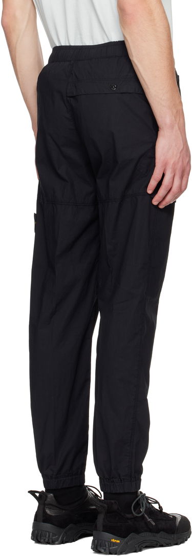 Cargo hlače Stone Island Stone Island Stretch Cotton Tela Paracadute Sweatpants Črna | K1S15 3100017 S0003, 2