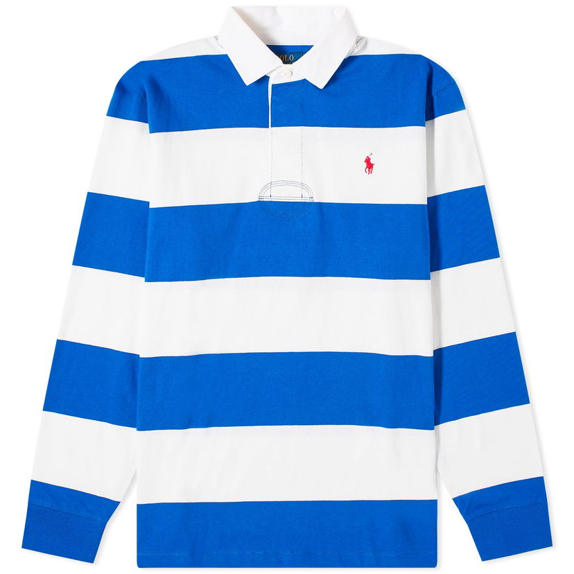 Pleteni pulover Polo by Ralph Lauren Polo Ralph Lauren Stripe Rugby Cruise Royal/White Mornarica | 710900566014