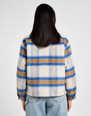 Jakna Lee Lee Cropped Wool Jacket Size XS Večbarvna | 112355153