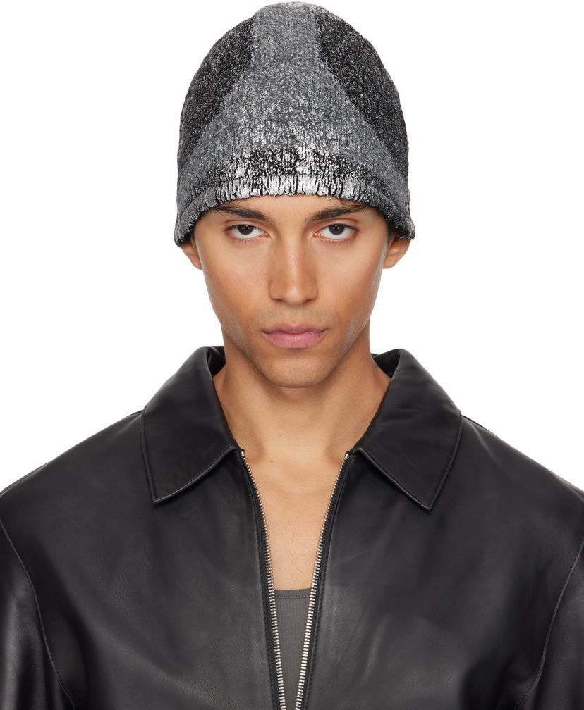Beanie HELIOT EMIL HELIOT EMIL Scintilla Reversible Beanie Siva | AW25_16_132_BLK01