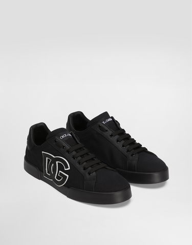 Superge in čevlji Dolce & Gabbana Dolce & Gabbana Portofino Light Strobel Canvas and Calfskin Črna | CS2343AE6298B956, 1