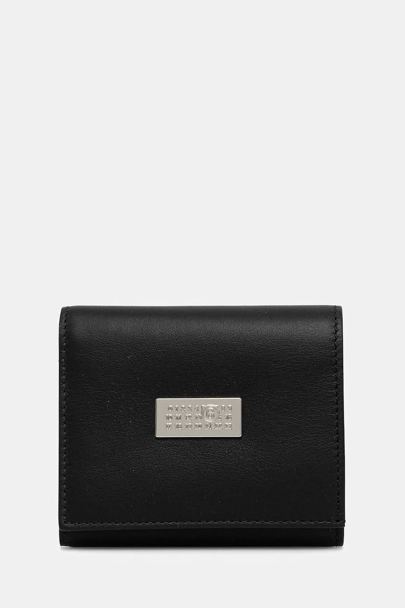 Denarnica Maison Margiela MM6 Maison Margiela Numeric Logo Leather Wallet Črna | SA6UI0030.P8332.T8013