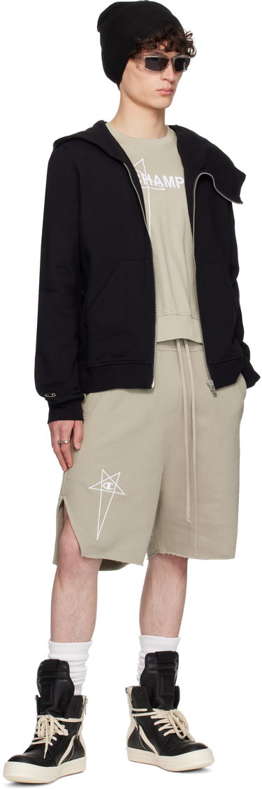 Kratke hlače Rick Owens Rick Owens Champion Edition Beveled Pods Shorts Bež | CM01E1688 CHFE FELPA, 3