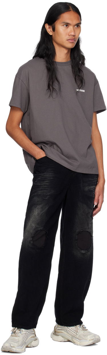 Kavbojke We11done We11done Distressed Corduroy Trousers Črna | WD-PT2-24-230-M-BK, 3