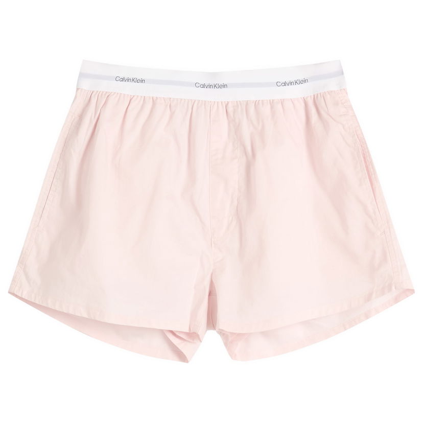 Boksarice CALVIN KLEIN Calvin Klein Cotton Poplin Sleep Shorts Roza | LV00QS7411TFF