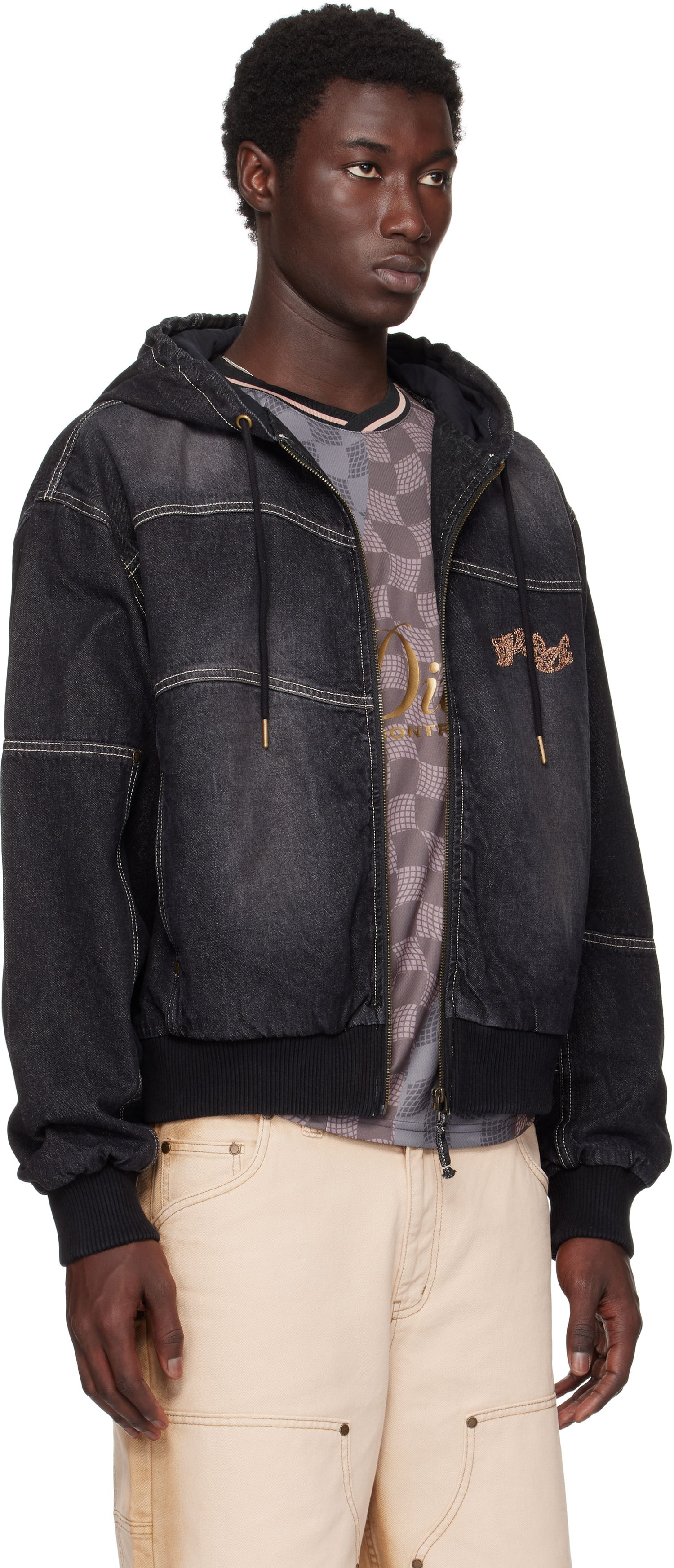 Jakna Dime Dime Hooded Utility Jacket Črna | DIMESU251BLK, 1