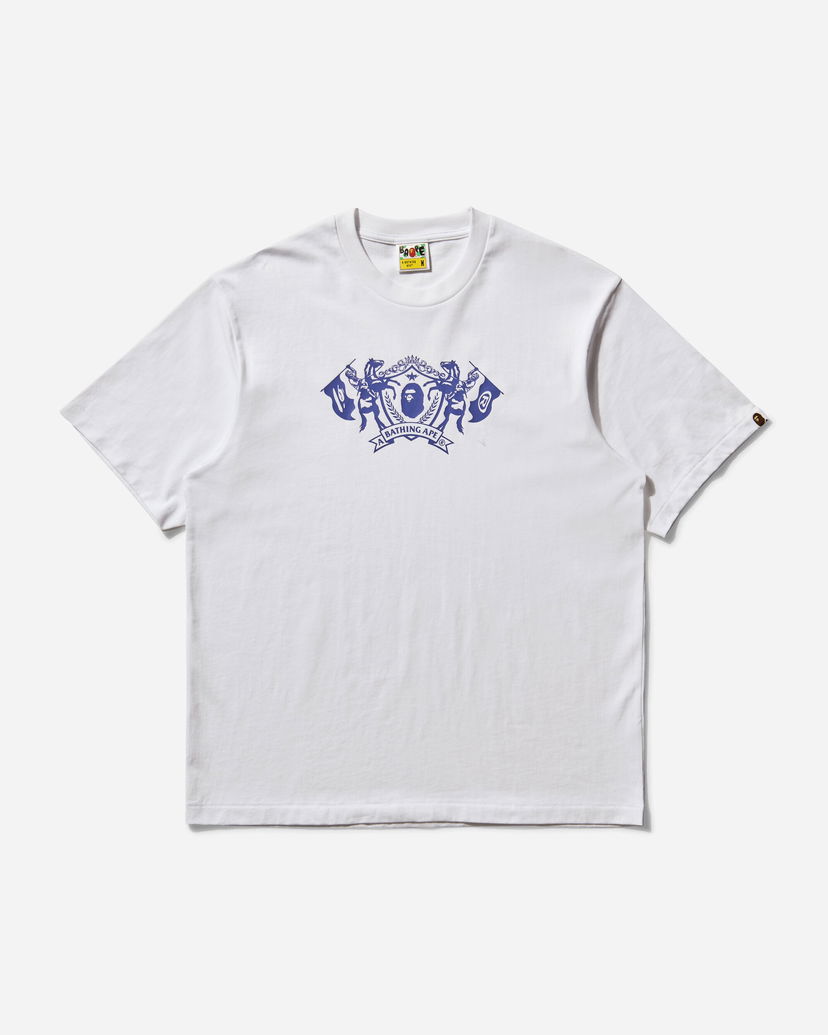 Majica BAPE College Logo T-Shirt Bela | 1L30110316 WHITE