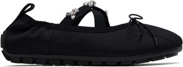 Obleke Simone Rocha Simone Rocha Embellished Grip Ballerina Flats Črna | BPT1B 0755, 0