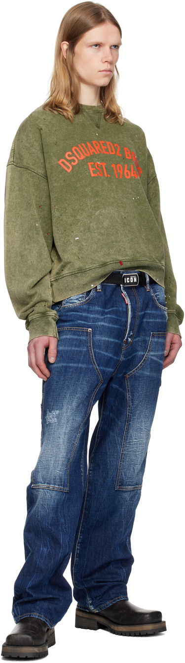 Pasovi DSQUARED2 Dsquared2 'Be Icon' Plaque Belt Črna | BEM0372_20200508_2124, 2