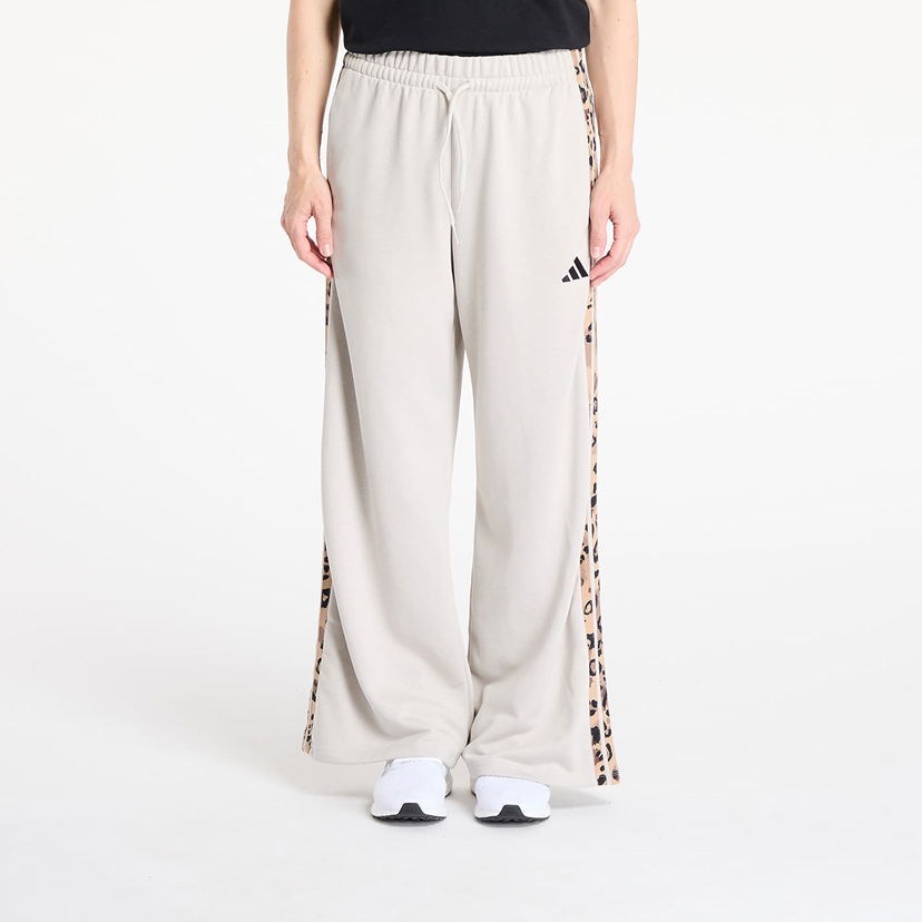 Trenirka adidas Originals Animal Print 3-Stripes Open Hem Pants Bež | JM1841