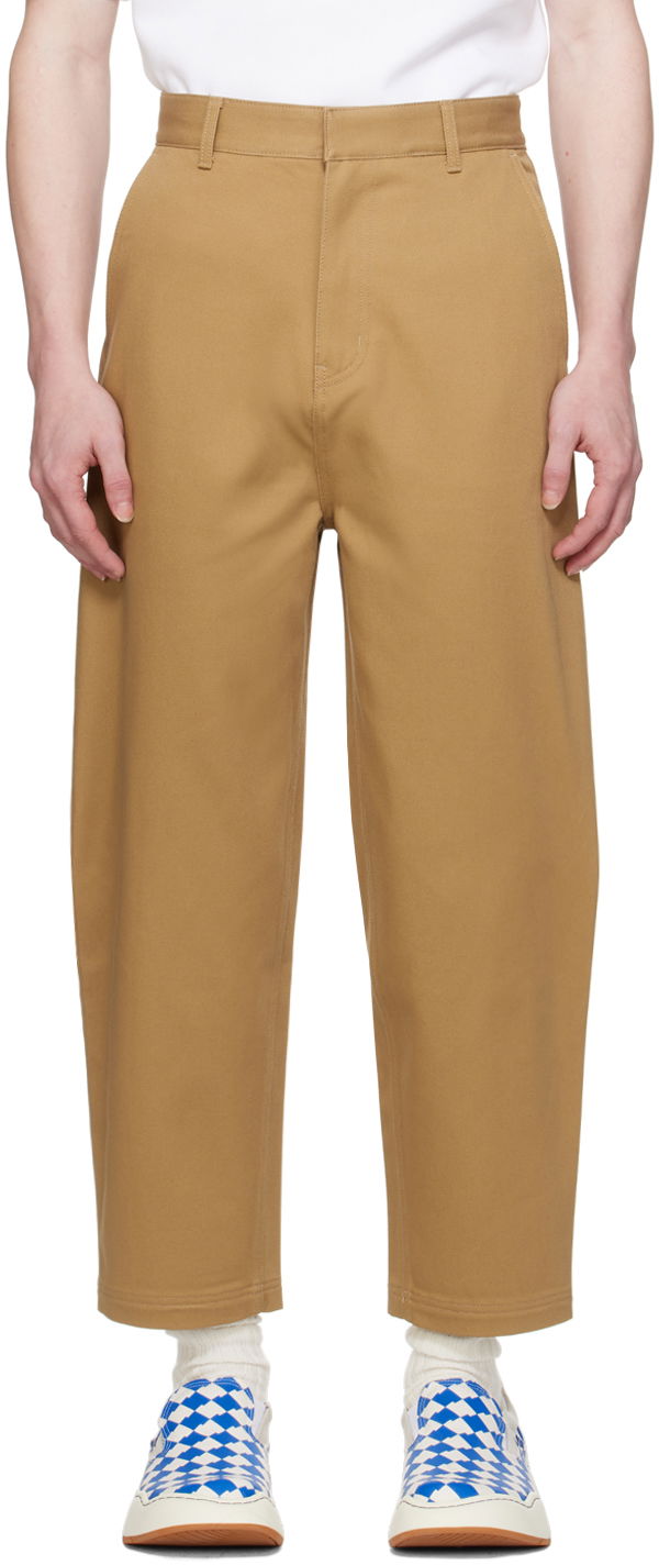 Hlače ADER ERROR Tapered Cropped Trousers Bež | BMSGFYBT0101BG