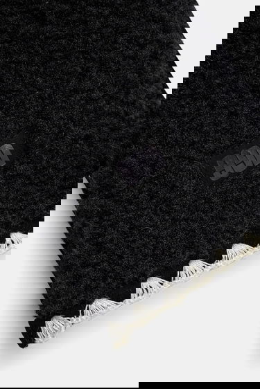 Rokavice UGG Fluff Shell Trim Mittens L/XL Črna | 101031-BLK, 2