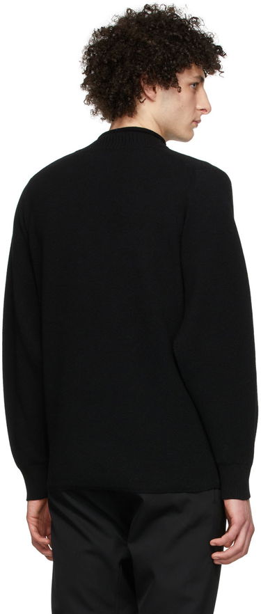Pleteni pulover We11done Cashmere Mock Neck Sweater Črna | WD-KT1-22-653-U-BK, 2