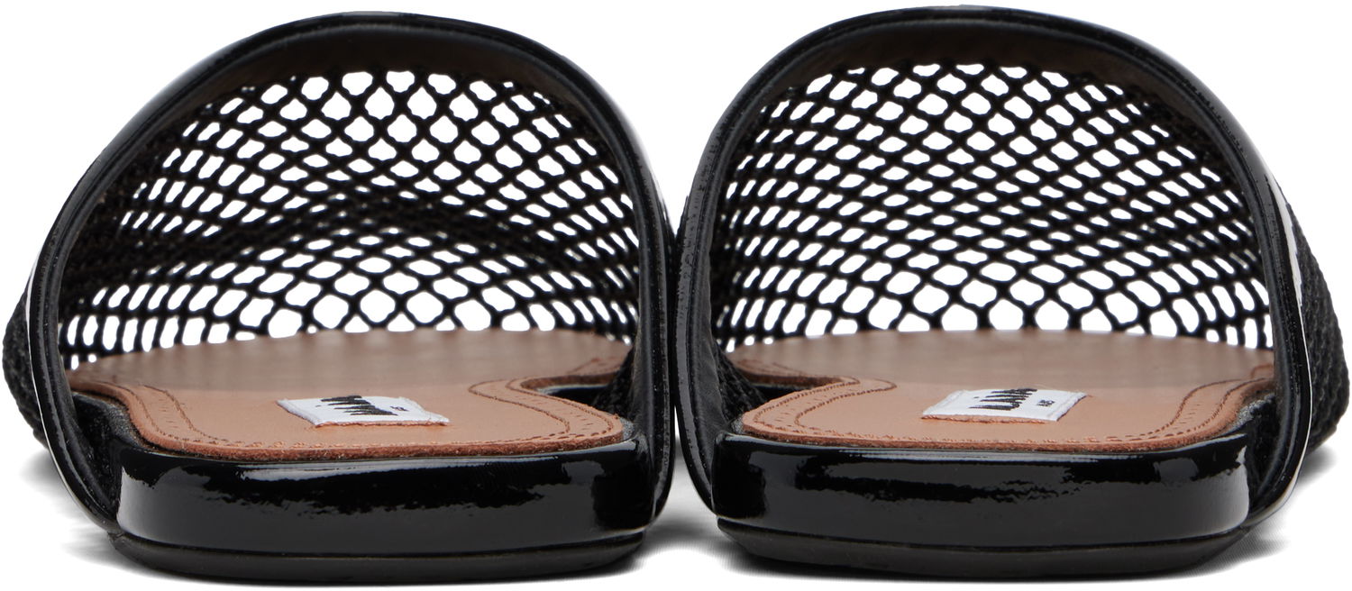 Oblačila Alaïa ALAÏA Fishnet Flat Mules Črna | AA3M081TK007, 1